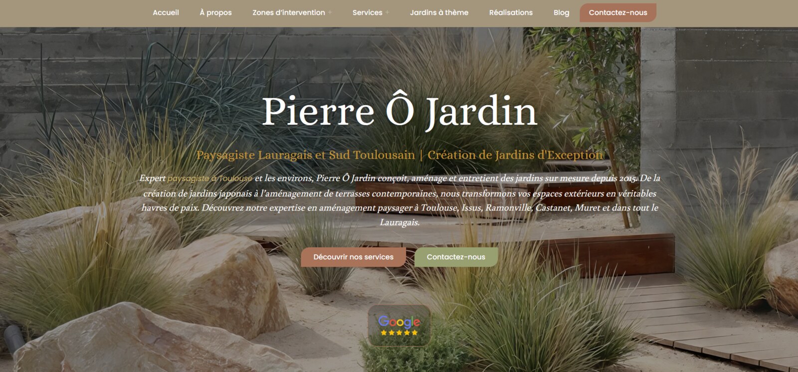 Site Pierre ô Jardin — artisanat