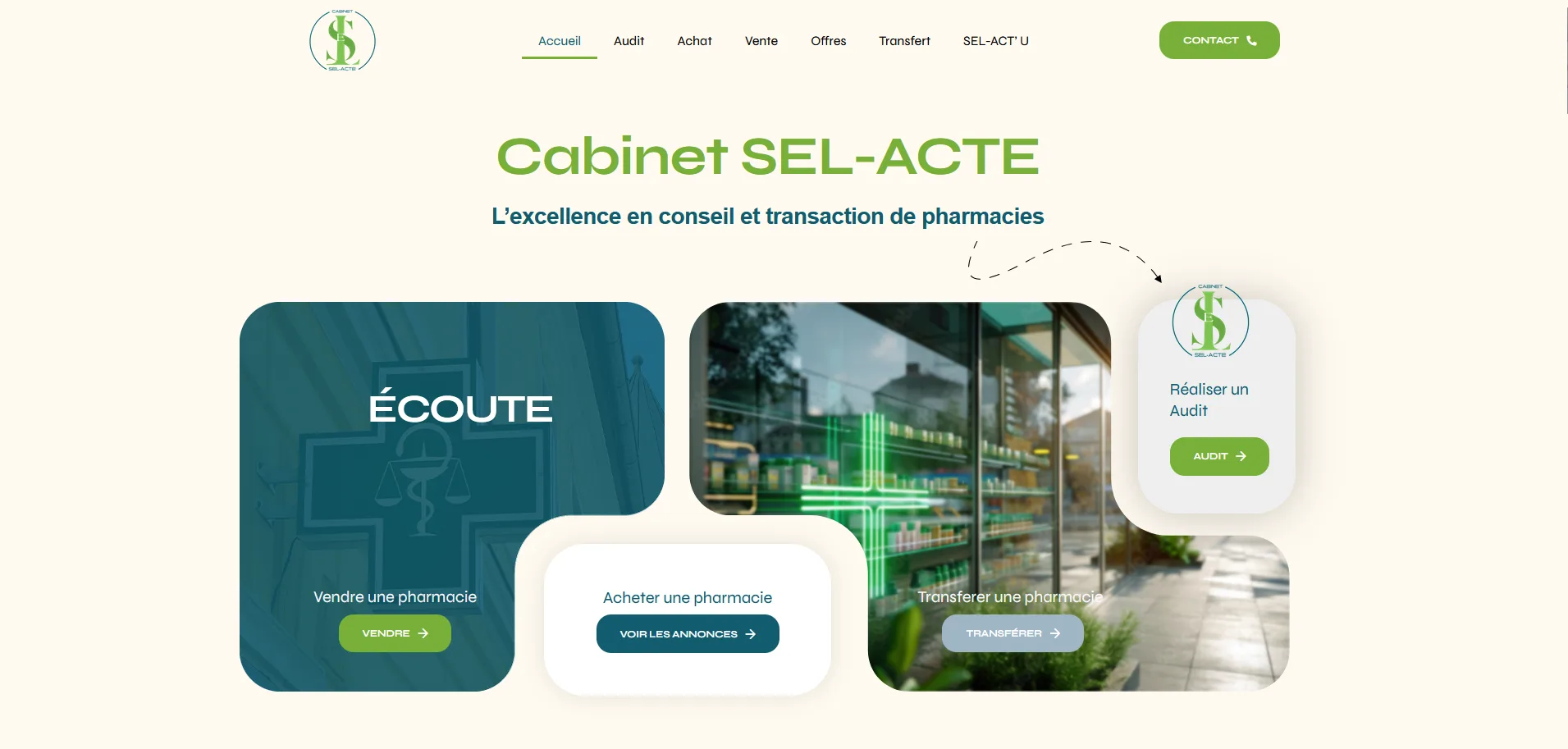 Site SEL-ACTE — conseil pharmacies