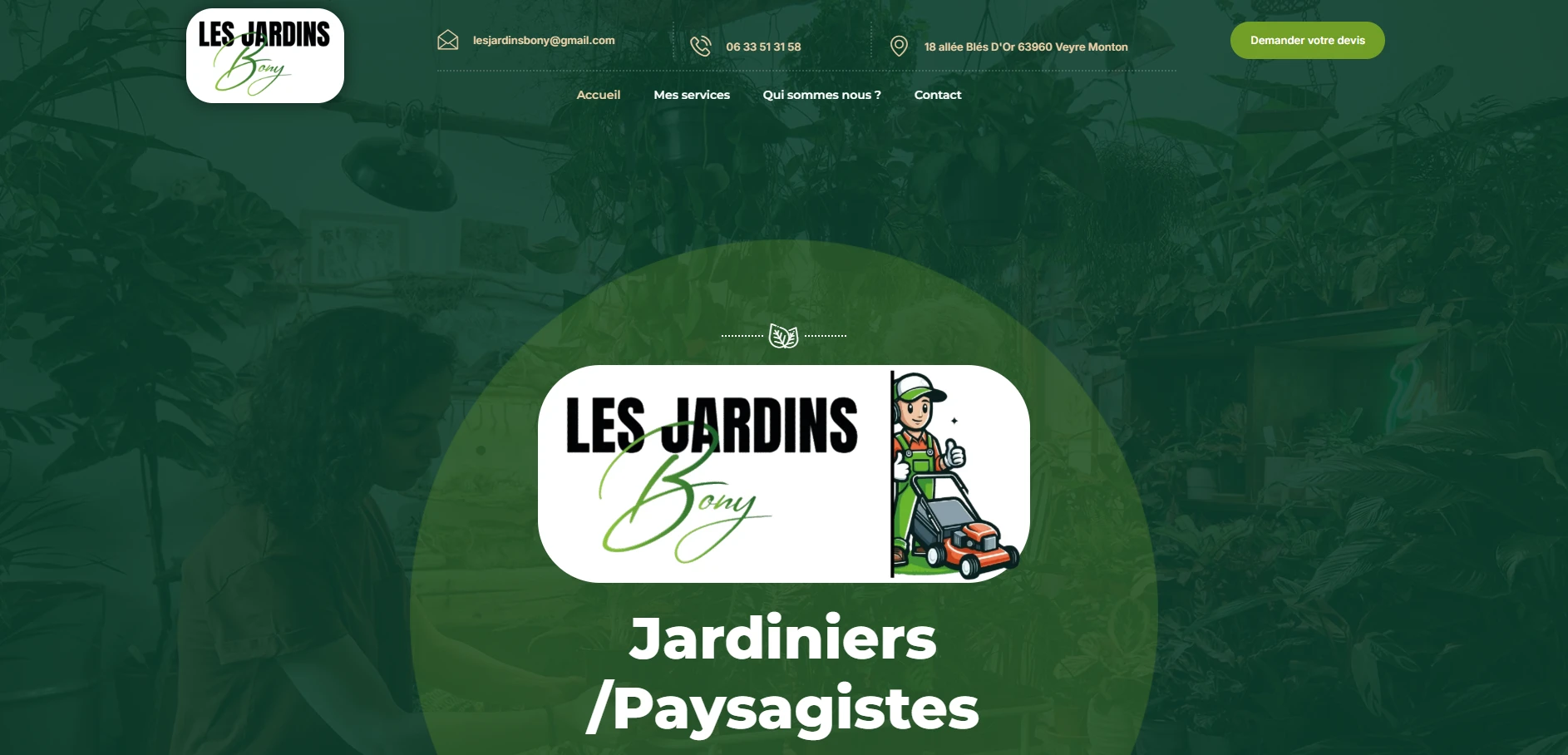 Site Les Jardins Bony — paysagiste